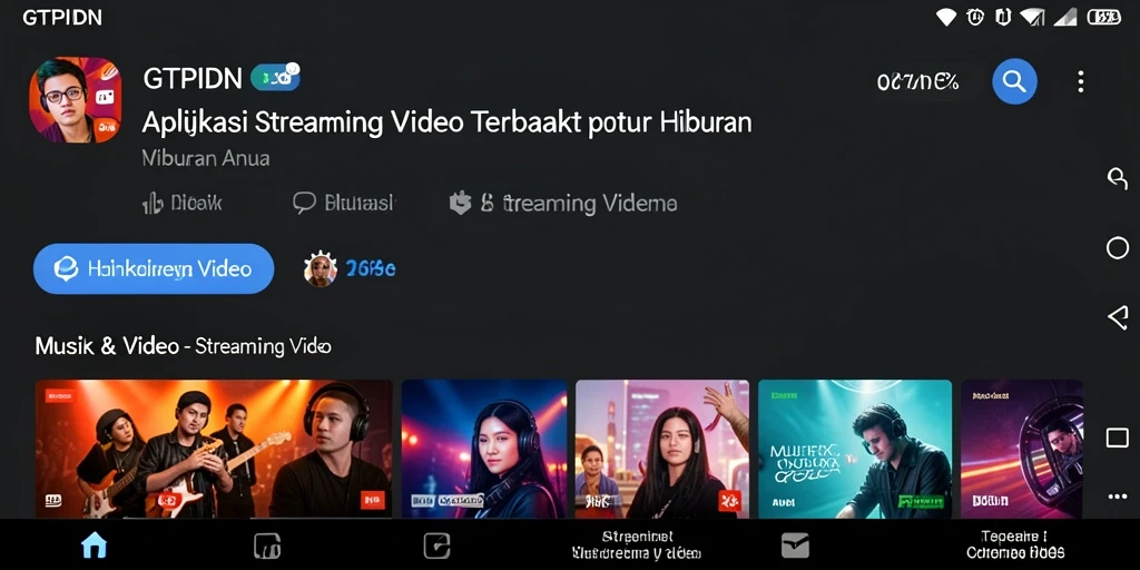 Antarmuka GTPIDN yang menarik untuk Streaming Video.