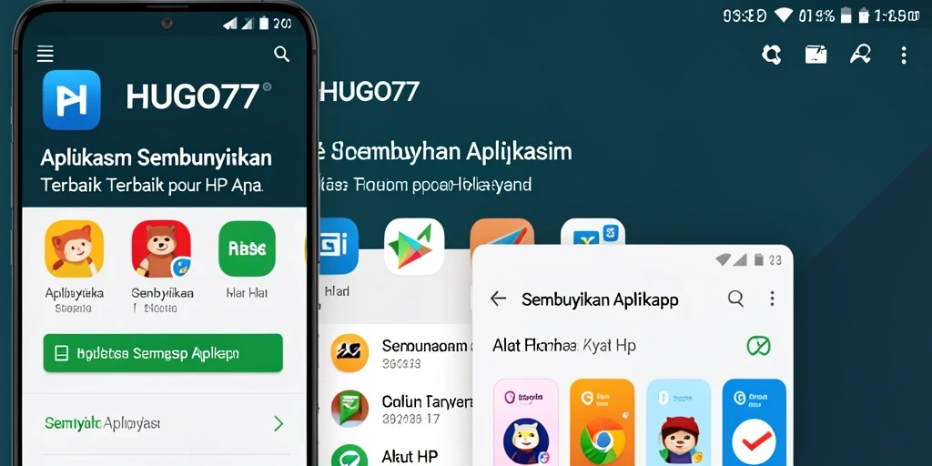 Tampilan antarmuka HUGO77 yang sederhana dan efisien.